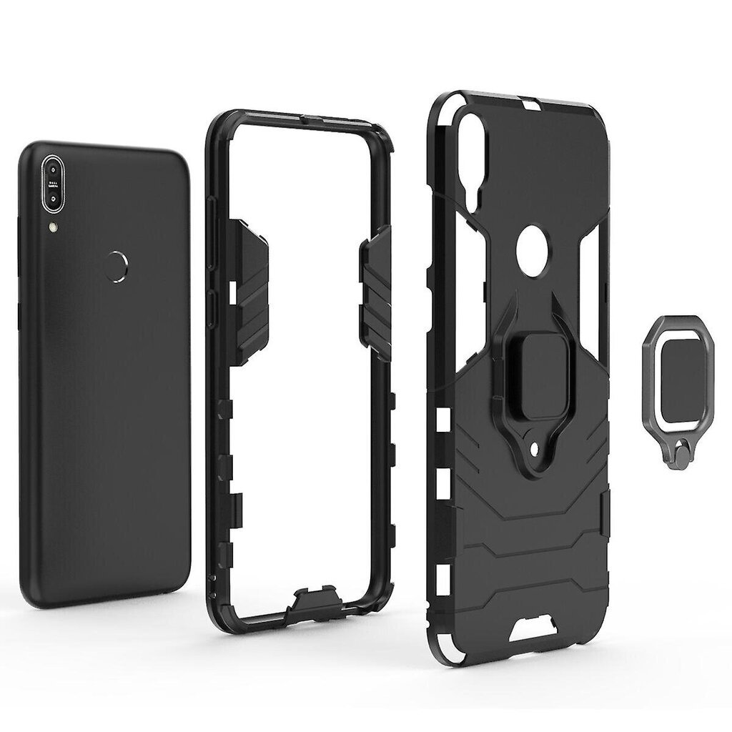 Cool Armor Guard Ring Holder Kickstand PC TPU hybridi matkapuhelinkotelo Asus ZenFone Max Pro (M1) ZB602KL hinta ja tiedot | Puhelimen kuoret ja kotelot | hobbyhall.fi