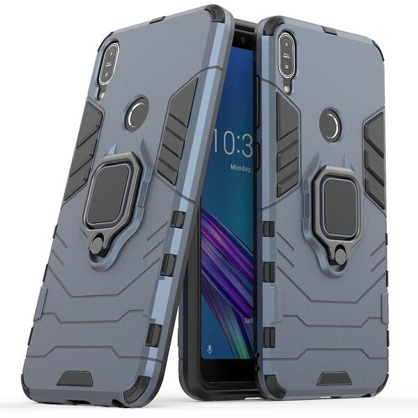 Cool Armor Guard Ring Holder Kickstand PC TPU hybridi matkapuhelinkotelo Asus ZenFone Max Pro (M1) ZB602KL