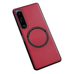 Sony Xperia 1 V:n magneettiselle ohuelle kotelolle PU-nahkaiselle PC-tietokoneen TPU-puhelimen suojakuorelle, joka on yhteensopiva MagSafen kanssa hinta ja tiedot | Puhelimen kuoret ja kotelot | hobbyhall.fi