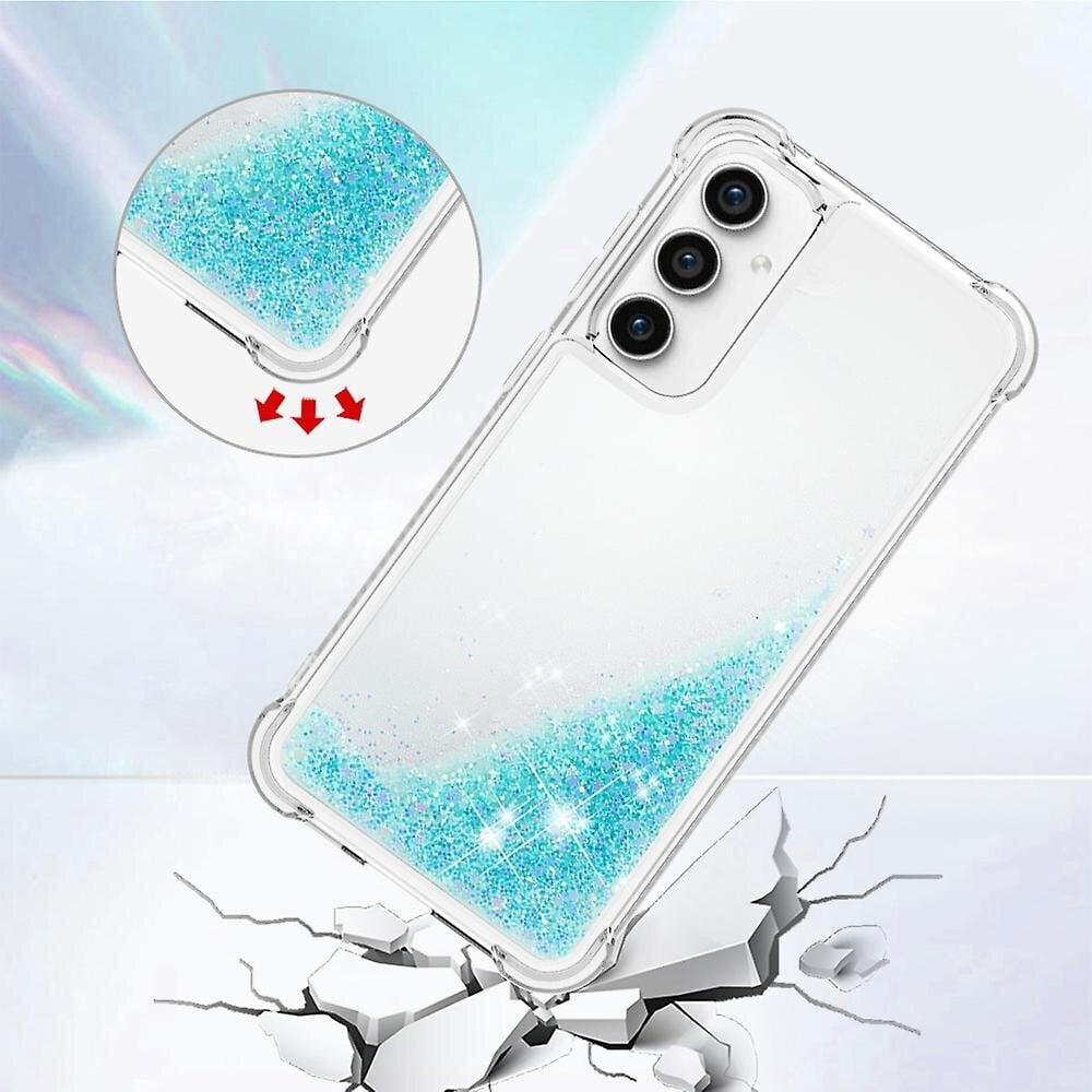 Samsung Galaxy S23 Fe Sparkle Liquid -puhelinkotelolle Pehmeä TPU iskunkestävä suojakuori hinta ja tiedot | Puhelimen kuoret ja kotelot | hobbyhall.fi