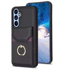 Naarmuuntumaton PU-nahka+TPU-puhelinkotelo Samsung Galaxy A34 5G:lle, korttiteline rengasjalustalla hinta ja tiedot | Puhelimen kuoret ja kotelot | hobbyhall.fi