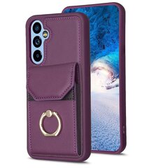 Naarmuuntumaton PU-nahka+TPU-puhelinkotelo Samsung Galaxy A34 5G:lle, korttiteline rengasjalustalla hinta ja tiedot | Puhelimen kuoret ja kotelot | hobbyhall.fi