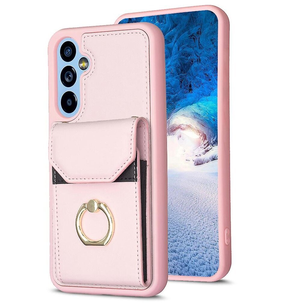 Naarmuuntumaton PU-nahka+TPU-puhelinkotelo Samsung Galaxy A34 5G:lle, korttiteline rengasjalustalla hinta ja tiedot | Puhelimen kuoret ja kotelot | hobbyhall.fi