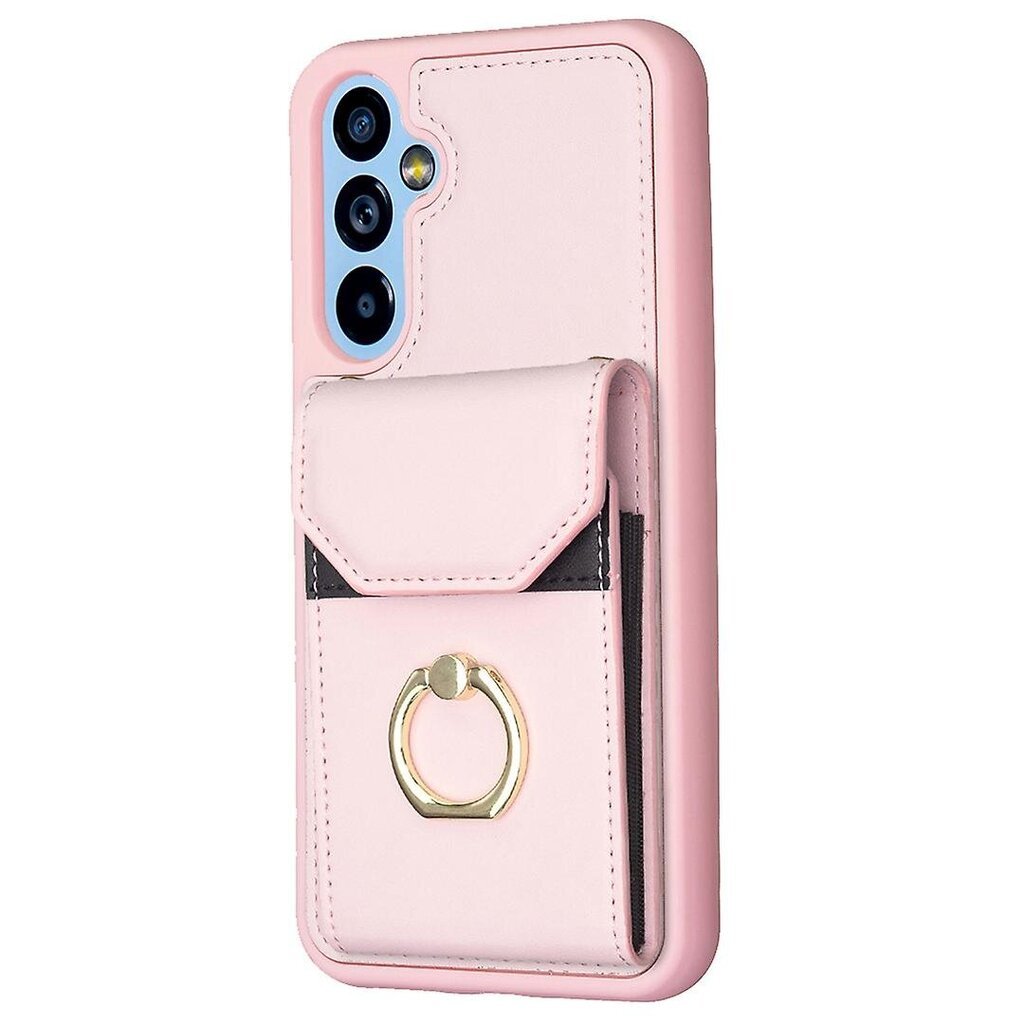 Naarmuuntumaton PU-nahka+TPU-puhelinkotelo Samsung Galaxy A34 5G:lle, korttiteline rengasjalustalla hinta ja tiedot | Puhelimen kuoret ja kotelot | hobbyhall.fi