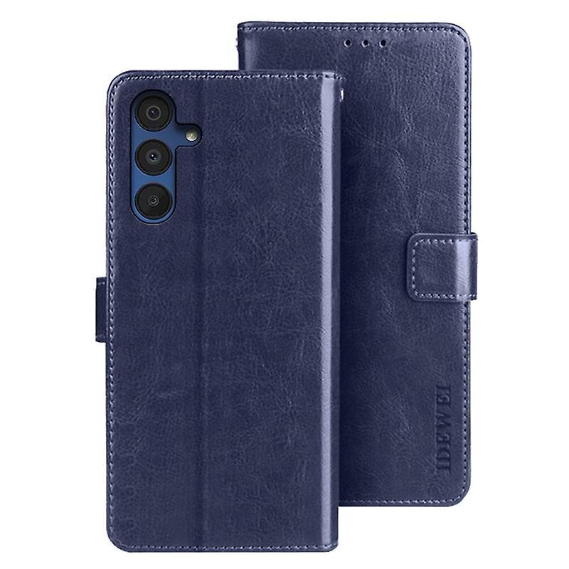 Samsung Galaxy A15 5G Case Crazy Horse Texture -nahkaiselle lompakkosuojalle hinta ja tiedot | Puhelimen kuoret ja kotelot | hobbyhall.fi