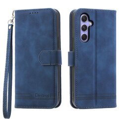 Samsung Galaxy A55 5G Leather Case Line -kuvioiselle lompakkosuojalle hinta ja tiedot | Puhelimen kuoret ja kotelot | hobbyhall.fi