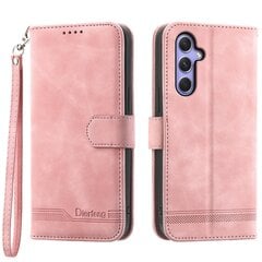 Samsung Galaxy A55 5G Leather Case Line -kuvioiselle lompakkosuojalle hinta ja tiedot | Puhelimen kuoret ja kotelot | hobbyhall.fi