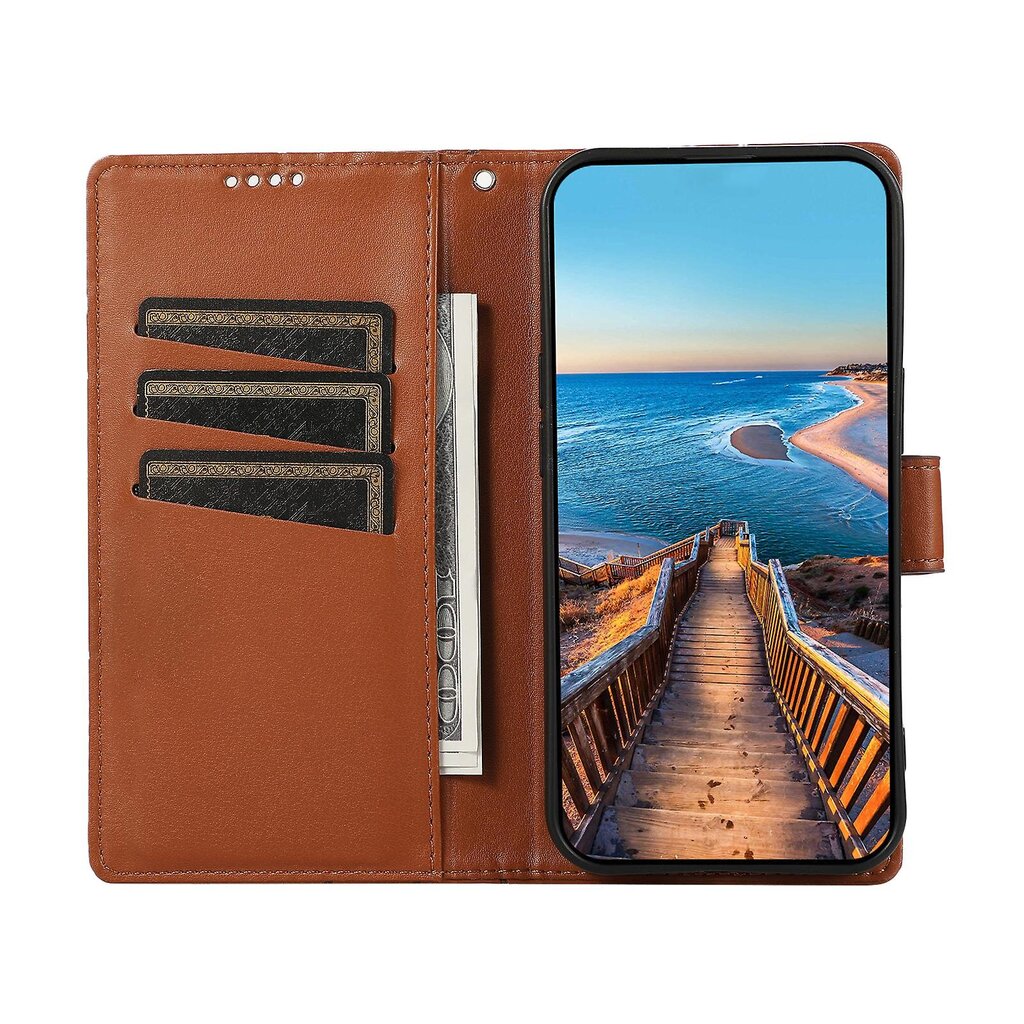 Samsung Galaxy A55 5G Wallet Case Line -puhelimen painettu nahkakuori hinta ja tiedot | Puhelimen kuoret ja kotelot | hobbyhall.fi