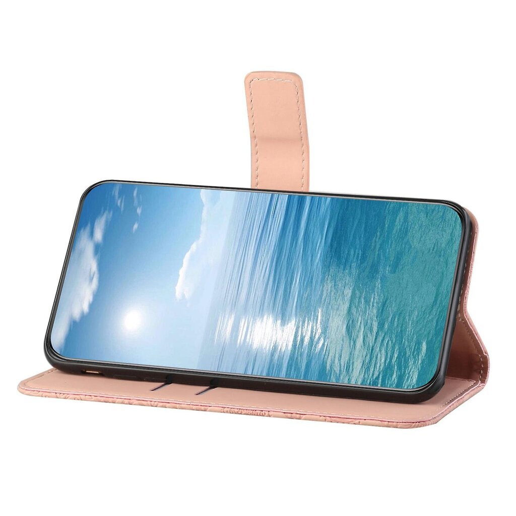 Samsung Galaxy A25 5G (Global) (161,0 x 76,5 x 8,3 mm) lompakkokotelolle, nahkaa + etnistä TPU-suojusta hinta ja tiedot | Puhelimen kuoret ja kotelot | hobbyhall.fi