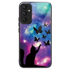 Samsung Galaxy A55 5G karkaistu lasikuorelle TPU-kehyskuvioinen suojakuori hinta ja tiedot | Puhelimen kuoret ja kotelot | hobbyhall.fi