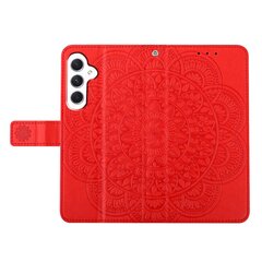 Samsung Galaxy A55 5G -kotelolle Mandala Flowers Leather Flip Lompakkosuoja hinta ja tiedot | Puhelimen kuoret ja kotelot | hobbyhall.fi