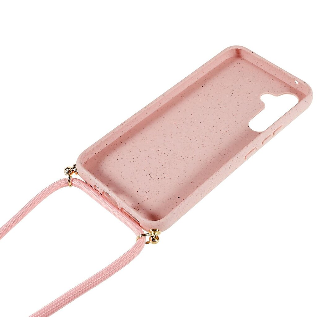 Samsung Galaxy A35 5G -kuorelle, jossa on Lanyard TPU + Wheat Straw ympäristöystävällinen puhelimen kansi hinta ja tiedot | Puhelimen kuoret ja kotelot | hobbyhall.fi