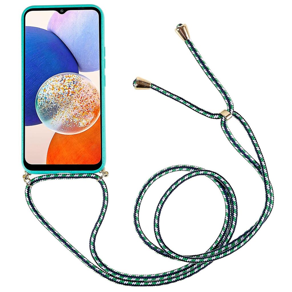 Samsung Galaxy A35 5G -kuorelle, jossa on Lanyard TPU + Wheat Straw ympäristöystävällinen puhelimen kansi hinta ja tiedot | Puhelimen kuoret ja kotelot | hobbyhall.fi