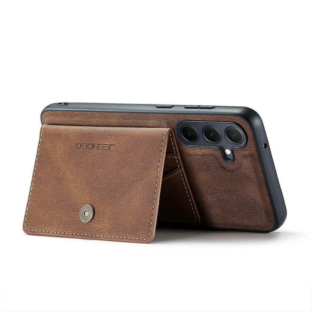 Samsung Galaxy A35 5G Case Card Bag Retro-nahka+TPU-puhelimen suojakuori hinta ja tiedot | Puhelimen kuoret ja kotelot | hobbyhall.fi