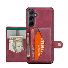 Samsung Galaxy A35 5G Case Card Bag Retro-nahka+TPU-puhelimen suojakuori hinta ja tiedot | Puhelimen kuoret ja kotelot | hobbyhall.fi