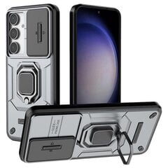 Samsung Galaxy S24 FE Case Ring -jalustalle PC+TPU-puhelimen kannen liukukameran suojaus hinta ja tiedot | Puhelimen kuoret ja kotelot | hobbyhall.fi