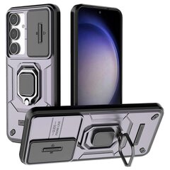 Samsung Galaxy S24 FE Case Ring -jalustalle PC+TPU-puhelimen kannen liukukameran suojaus hinta ja tiedot | Puhelimen kuoret ja kotelot | hobbyhall.fi