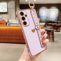 Samsung Galaxy A55 5G Case Ranneke TPU-puhelimen suojakuori Love Heart Galvanointi hinta ja tiedot | Puhelimen kuoret ja kotelot | hobbyhall.fi