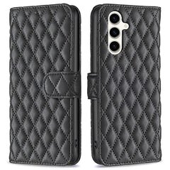 Samsung Galaxy M35 5G -nahkaiselle puhelinkotelolle Rombus Grid Pattern hinta ja tiedot | Puhelimen kuoret ja kotelot | hobbyhall.fi