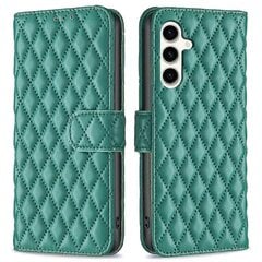 Samsung Galaxy M35 5G -nahkaiselle puhelinkotelolle Rombus Grid Pattern hinta ja tiedot | Puhelimen kuoret ja kotelot | hobbyhall.fi