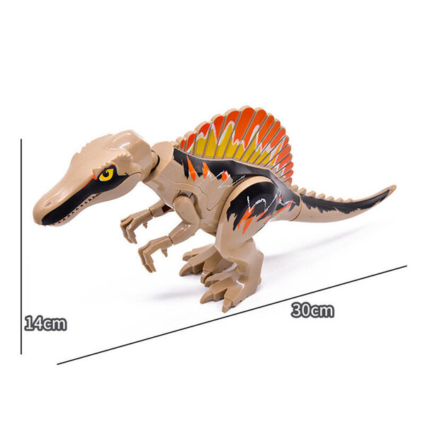 Jurassic Dinosaur Therizinosaurus World Park Giganotosaurus Dino malli Quetzalcoatlus Rakennuspalikat Tiilet Lasten Lelut Joululahja