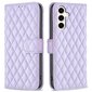 Samsung Galaxy M35 5G -nahkaiselle puhelinkotelolle Rombus Grid Pattern hinta ja tiedot | Puhelimen kuoret ja kotelot | hobbyhall.fi