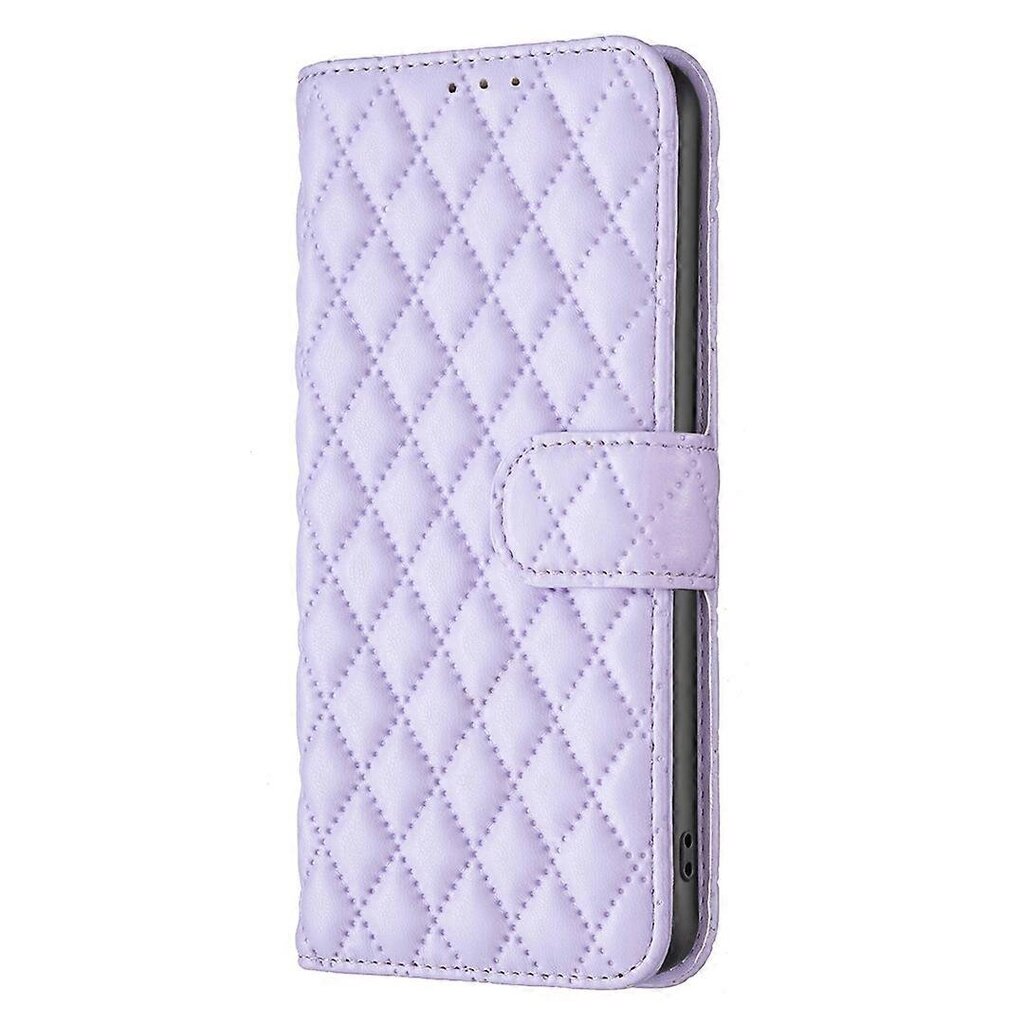 Samsung Galaxy M35 5G -nahkaiselle puhelinkotelolle Rombus Grid Pattern hinta ja tiedot | Puhelimen kuoret ja kotelot | hobbyhall.fi