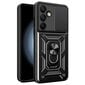 Samsung Galaxy S24 FE Case PC+TPU-kickstand-puhelimen suojus, jossa on liukukameran kansi hinta ja tiedot | Puhelimen kuoret ja kotelot | hobbyhall.fi