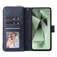 Samsung Galaxy S24 FE -kotelolle vetoketjullinen tasku PU-nahkainen puhelimen kansi ja käsihihna hinta ja tiedot | Puhelimen kuoret ja kotelot | hobbyhall.fi