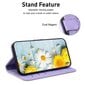 Samsung Galaxy M35 5G -telinekotelolle Lily Flower Imprint -nahkainen puhelimen suojus hinta ja tiedot | Puhelimen kuoret ja kotelot | hobbyhall.fi