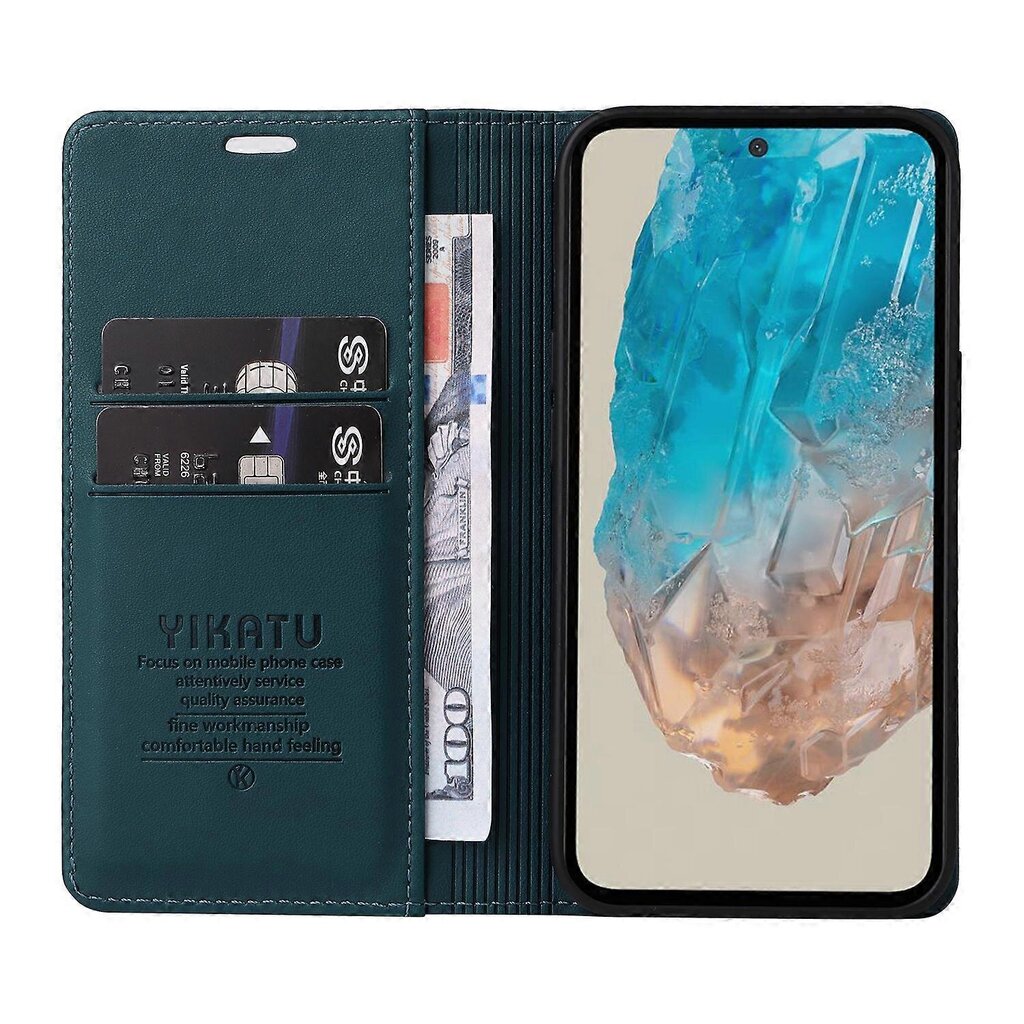 Samsung Galaxy M35 5G -kotelolle, nahkaiselle läppäpuhelimelle, piilotettu magneettinen absorptio hinta ja tiedot | Puhelimen kuoret ja kotelot | hobbyhall.fi