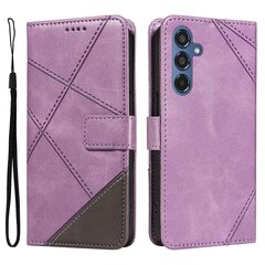 Samsung Galaxy M35 5G -kotelolle, kokoontaittuva jalusta, nahkainen geometrinen lompakon puhelimen kansi hinta ja tiedot | Puhelimen kuoret ja kotelot | hobbyhall.fi