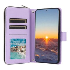 Samsung Galaxy S24 FE -kotelolle vetoketjullinen lompakko Rhombus PU nahkainen Crossbody puhelinlaukku hinta ja tiedot | Puhelimen kuoret ja kotelot | hobbyhall.fi