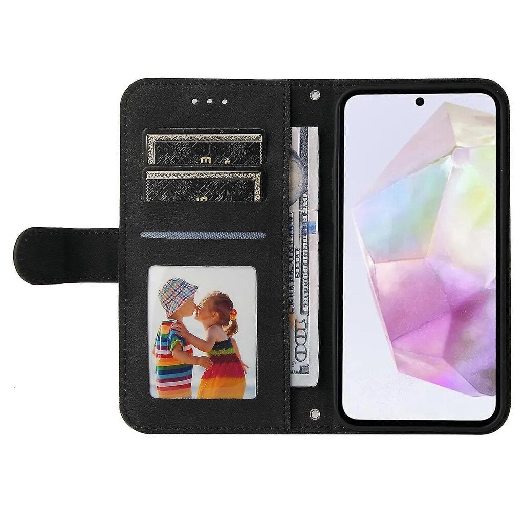 Samsung Galaxy M35 5G Case PU-nahkaiselle puhelinkuorelle Lompakkotelineen näkymä hinta ja tiedot | Puhelimen kuoret ja kotelot | hobbyhall.fi