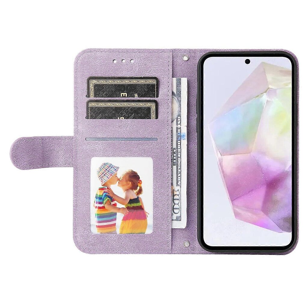 Samsung Galaxy M35 5G Case PU-nahkaiselle puhelinkuorelle Lompakkotelineen näkymä hinta ja tiedot | Puhelimen kuoret ja kotelot | hobbyhall.fi