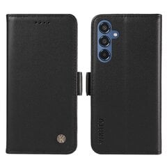 Samsung Galaxy M35 5G Case Flip Wallet Iskunkestävälle nahkaiselle puhelinkuorelle hinta ja tiedot | Puhelimen kuoret ja kotelot | hobbyhall.fi