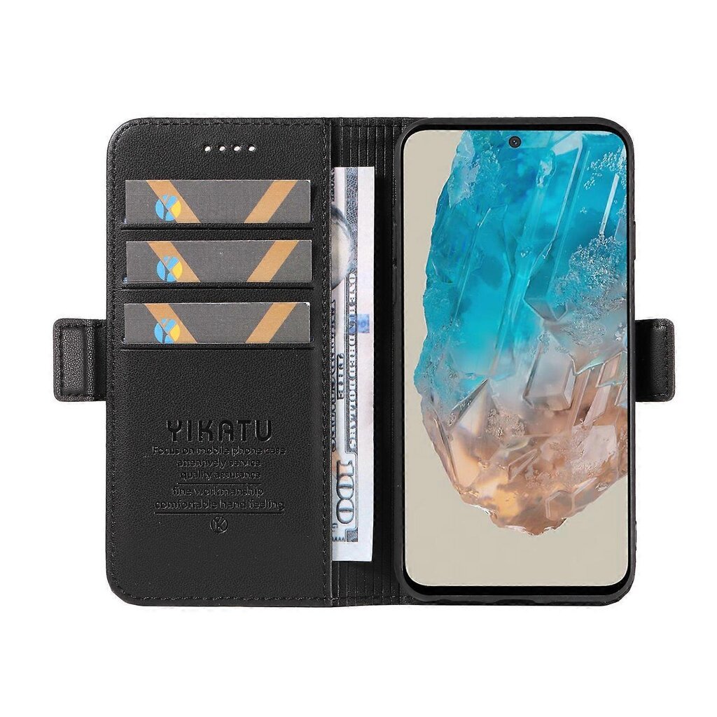 Samsung Galaxy M35 5G Case Flip Wallet Iskunkestävälle nahkaiselle puhelinkuorelle hinta ja tiedot | Puhelimen kuoret ja kotelot | hobbyhall.fi