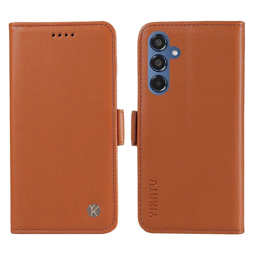 Samsung Galaxy M35 5G Case Flip Wallet Iskunkestävälle nahkaiselle puhelinkuorelle hinta ja tiedot | Puhelimen kuoret ja kotelot | hobbyhall.fi