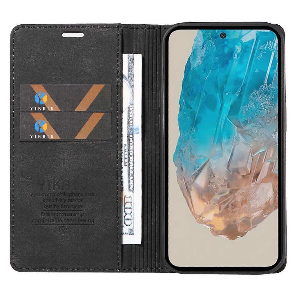 Samsung Galaxy M35 5G Case Lompakko Nahkainen Puhelinkuori Vahva magneettinen sulkeminen hinta ja tiedot | Puhelimen kuoret ja kotelot | hobbyhall.fi