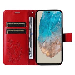 Painettu kukkasarjan kotelo Samsung Galaxy M35 5G Case PU-nahkaiselle lompakkopuhelimelle perhonenkuvio hinta ja tiedot | Puhelimen kuoret ja kotelot | hobbyhall.fi