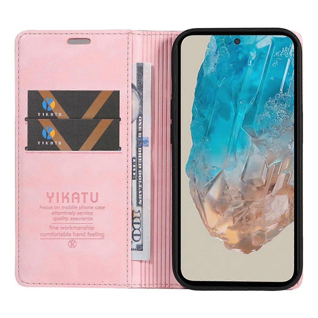 Samsung Galaxy M35 5G -kotelolle Litchi Grain Nahkainen Lompakon puhelimen suojakuori hinta ja tiedot | Puhelimen kuoret ja kotelot | hobbyhall.fi