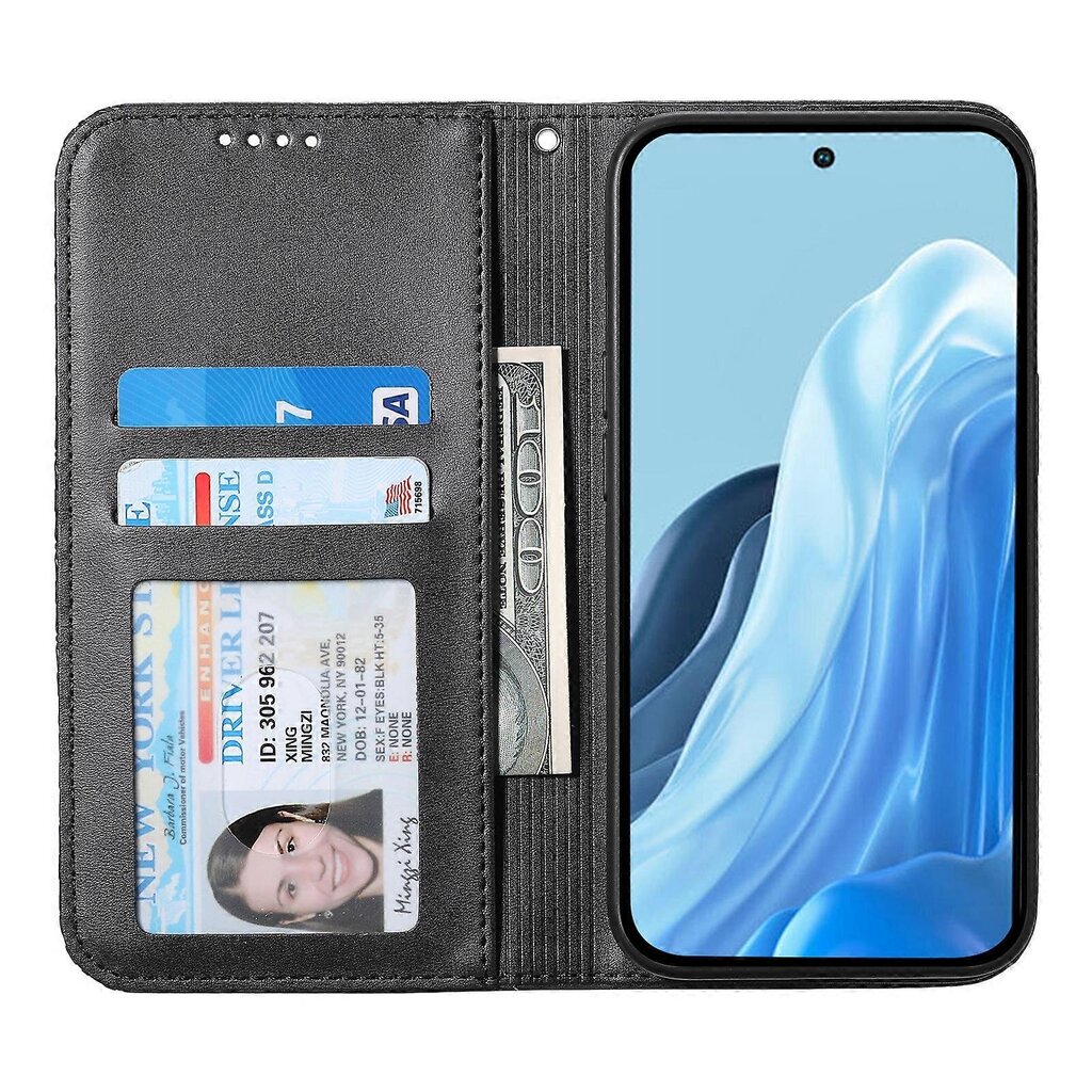 Samsung Galaxy M35 5G Case Calf Texture PU-nahkaiselle puhelimen suojakuorelle lompakolla hinta ja tiedot | Puhelimen kuoret ja kotelot | hobbyhall.fi