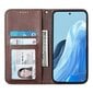 Samsung Galaxy M35 5G Case Calf Texture PU-nahkaiselle puhelimen suojakuorelle lompakolla hinta ja tiedot | Puhelimen kuoret ja kotelot | hobbyhall.fi