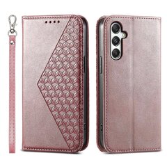 Samsung Galaxy M35 5G Case Calf Texture PU-nahkaiselle puhelimen suojakuorelle lompakolla hinta ja tiedot | Puhelimen kuoret ja kotelot | hobbyhall.fi