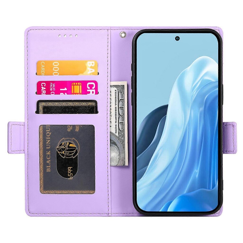 Samsung Galaxy M35 5G Stand Case PU-nahkaiselle lompakkopuhelimelle hinta ja tiedot | Puhelimen kuoret ja kotelot | hobbyhall.fi