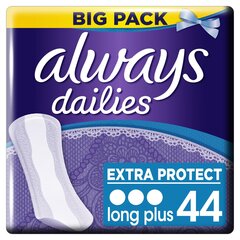 Pikkuhousunsuoja Always Extra Long, 44 kpl hinta ja tiedot | Procter & Gamble Hygieniatuotteet | hobbyhall.fi