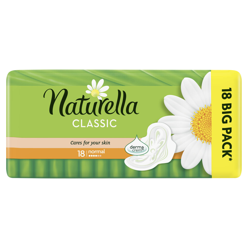 Terveyssiteet Naturella Normal Plus 18 kpl hinta ja tiedot | Tamponit ja terveyssiteet | hobbyhall.fi