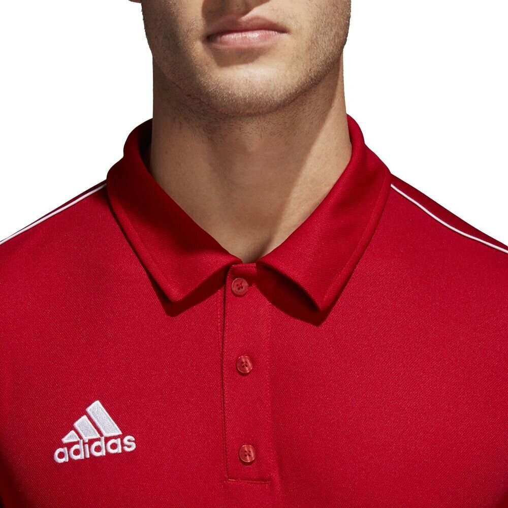 Miesten t-paita Adidas Core 18 Polo CV3591, punainen. hinta ja tiedot | Miesten T-paidat | hobbyhall.fi