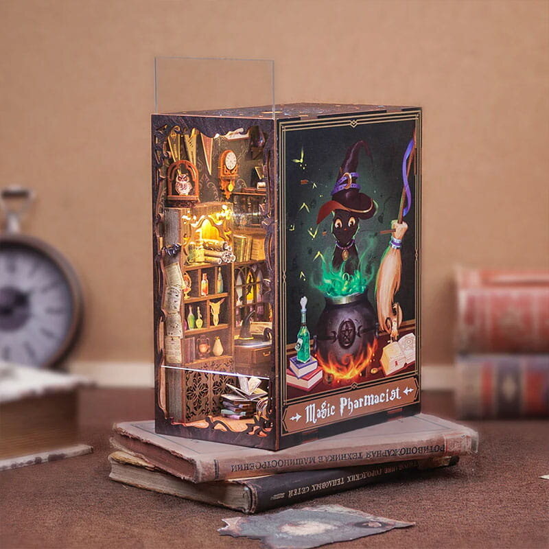 Book Nook miniatyyri talo - Magic apteekki - CuteBee hinta ja tiedot | Tyttöjen lelut | hobbyhall.fi