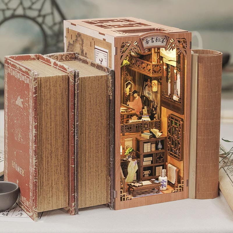 Book Nook miniatyyri talo - Valkoinen Orchid huvimaja - CuteBee hinta ja tiedot | Palapelit | hobbyhall.fi